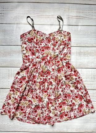 Актуальное новое платье сарафан в цветочный принт4 фото