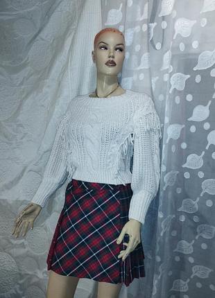 Рассветок короткий, оверсайз,с бахрамой.