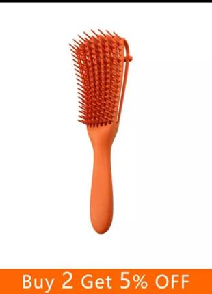 Щітка для волосся в помаранчевому кольорі2 фото