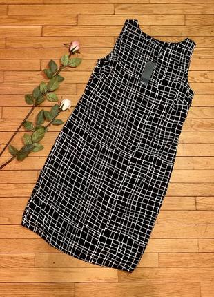 Платье m&co размер 10 м чёрный белый