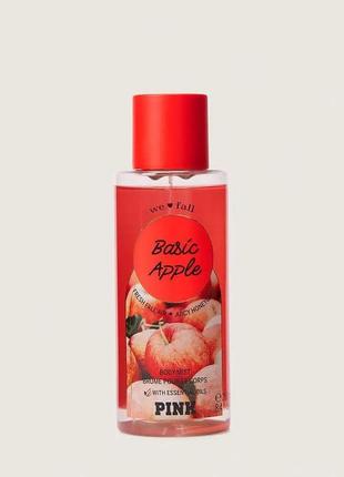 Спрей victoria's secretpink basic apple body mist, объем 250мл., оригинал