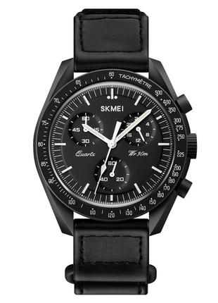 Спортивные мужские часы skmei 1982bkbk black-black водостойкие наручные кварцевые