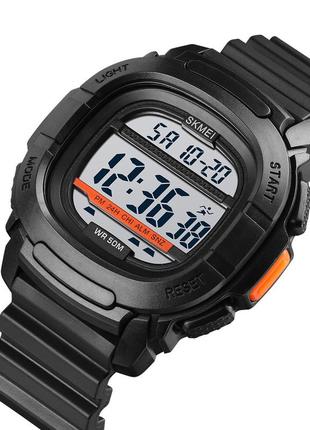 Спортивний чоловічий годинник skmei 1657bkwt black-white водостійкий наручний кварцевий3 фото