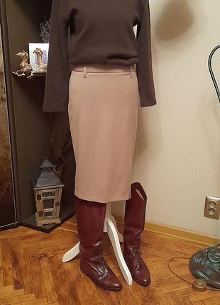 Юбка карандаш шерстяная тёплая шерсть 91% benetton
