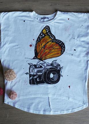 Футболка с ручной, художественной росписью