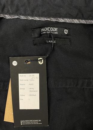 Рубашка куртка джинсова чоловіча чорного кольору нова indicode мілітарі code army урбан армійський3 фото
