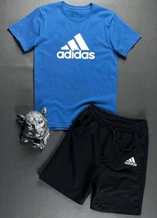 Літній комплект adidas футболка + шорти2 фото