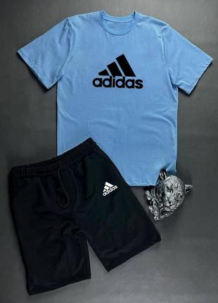 Літній комплект adidas футболка + шорти6 фото