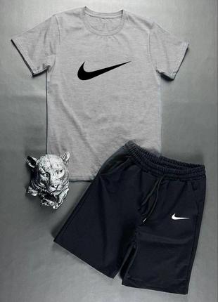 Летний комплект nike футболка + шорты