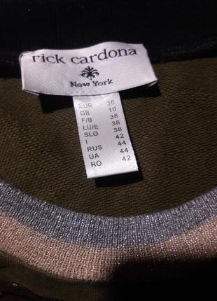 Модный свитшот с вышивкой rick cardona7 фото