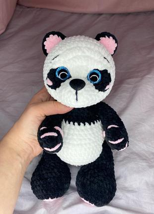 Игрушка на подарок, панда, мягкая игрушка, ручная работа