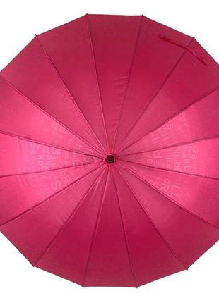 Женский зонт-трость с принтом букв, полуавтомат от фирмы toprain, розовый, 01006-2