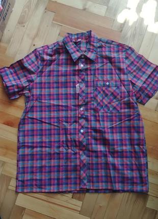 Ретро шведка, рубашка с коротким рукавом в клетку