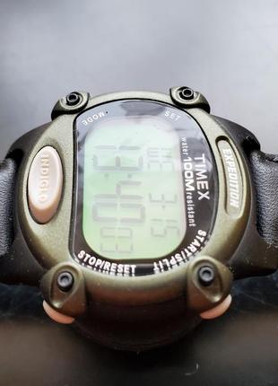 Timex expedition indiglo мужские электронные часы4 фото