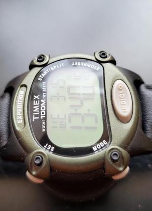 Timex expedition indiglo мужские электронные часы6 фото