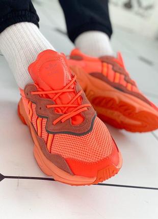 Кроссовки adidas ozweego orange4 фото