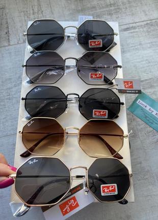 Очки ромбы восьмиугольники ray ban1 фото