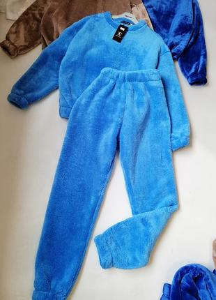 ☘️  м'яка затишна ніжна плюшева піжама двостороннє хутро плюс тедді домашній костюм штани джоггери с