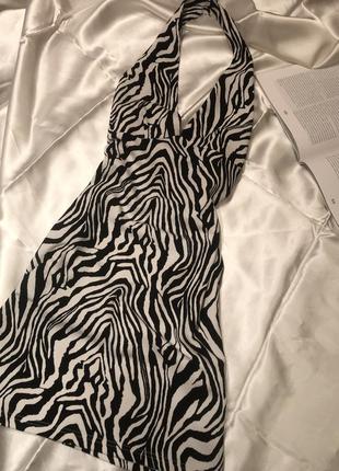 Сукня в принт зебри