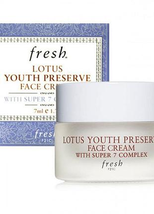 Крем fresh lotus youth preserve face cream with super 7 complex