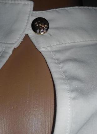 Белая блуза с кружевом и красивой кокеткой sogo весенняя скидка!6 фото