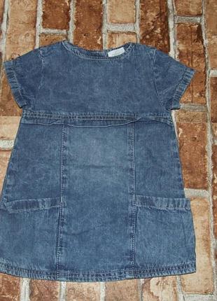Платье джинсовое девочке 9 -12 мес или 1 год next