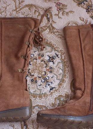 Чоботи жіночі замшеві тамарис замшеві чоботи жіночі tamaris р. 39🇩🇪