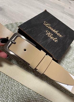 Ремінь пояс чоловічий шкіряний / ремень пояс мужской кожаный