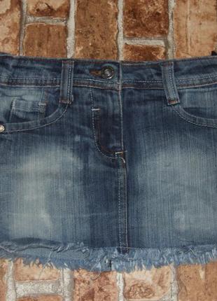 Юбка джинсовая девочке 5 - 6 лет