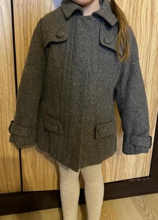 Осенне - весеннее шерстяное пальто на девочку 6 лет liu-jo5 фото