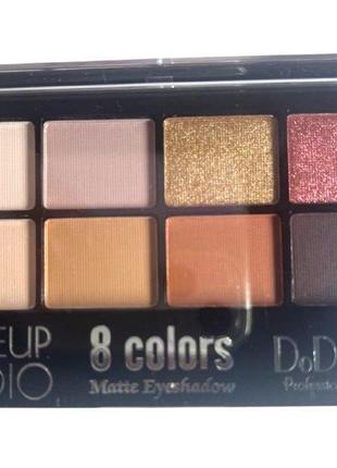 Тени для макияжа dodo girl 8 colors mate eyeshadow #22 фото