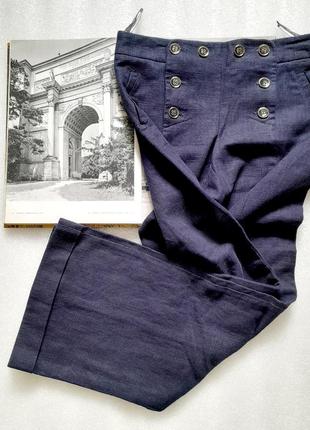Штанці натуральніз високою талією.льон та віскоза.благородний матеріал і дуже приємний.