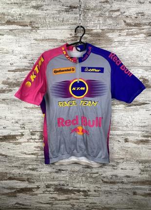 Мужская беговая футболка вело велофутболка red bull rapha castelli