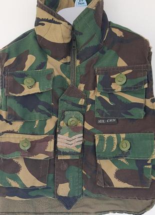 Хлопковая жилетка безрукавка милитари войная 92 см