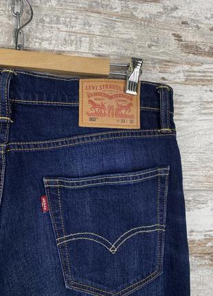 Чоловічі джинси levi's 502 розмір 33 32 levis lee wrangler8 фото