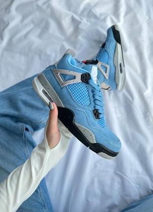 Кроссовки nike air air jordan 4 retro 'university blue'