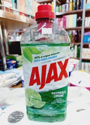 Средство для мытья пола с ароматом лимона аякс ajax limone 1250 мл1 фото
