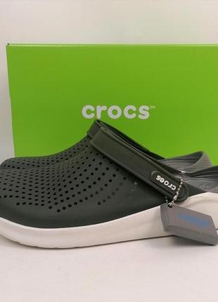 Купити crocs literide чоловічі крокси army green топ продажів