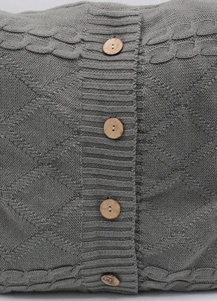 Декоративная вязаная наволочка 40*40  фирма aromaniy