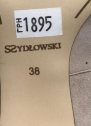 Стильні брендові туфлі szydlowski (польща).38 розмір.7 фото