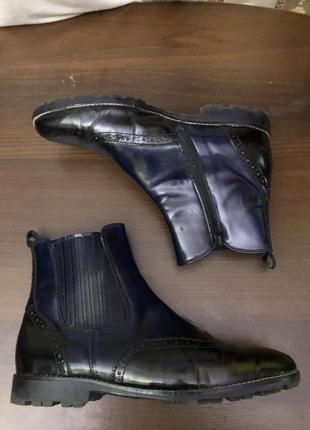 38р 25 см лаковые ботиночки женские фирмы gabor