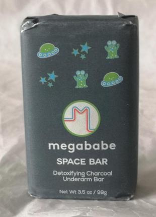 Megababe space bar detoxifying charcoal underarm bar мыло для подмышек, 99 гр.2 фото