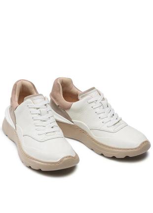 Шкіряні кросівки clarks sprintlitelace white2 фото