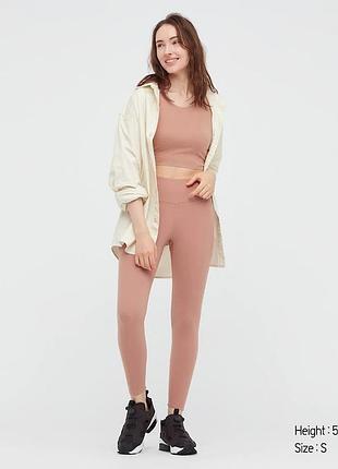 Лосины, леггинсы, спортивные, для спорта, uniqlo