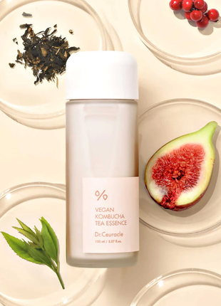 Мультифункциональная кремовая эссенция dr.ceuracle vegan kombucha tea essence (150 мл)