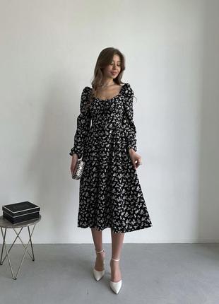 Платье в цветочек