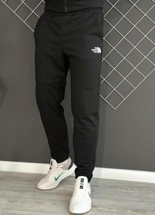 Демісезонний спортивний костюм tnf чорна кофта на змійці + штани (двонитка) + футболка чорна tnf + жилетка +8 фото