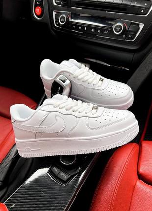 Кроссовки nike air force 1 white premium🔝