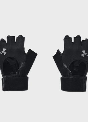 Under armour чоловічі чорні шкіряні рукавички m's weightlifting gloves