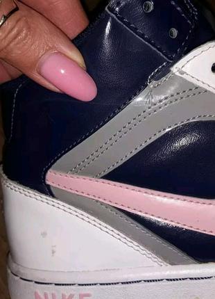 Высокие кроссовки nike air.кожаные,оригинал. 7